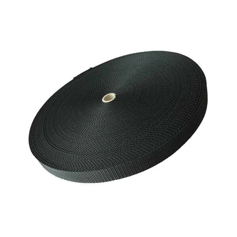 Svart 25mm tung webbing
